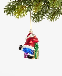 Holiday Lane Merry Magic Glass Dj Santa Ornament, Macy's Ornament