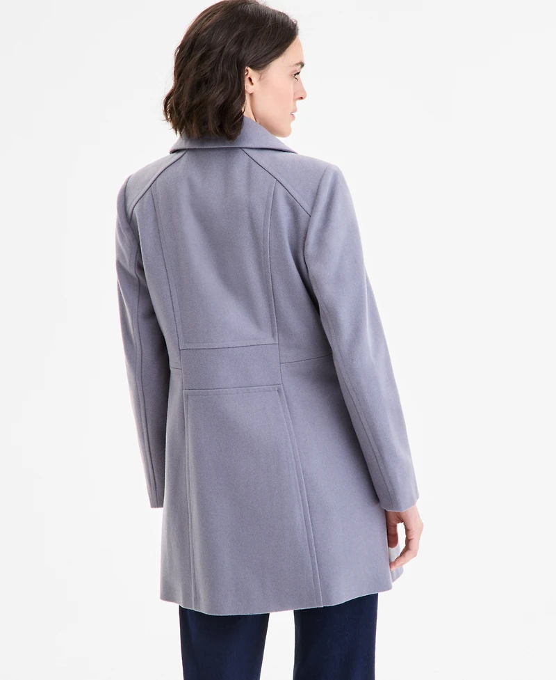 Anne Klein Women's Double-Breasted Peacoat, Exclusively at Macy's