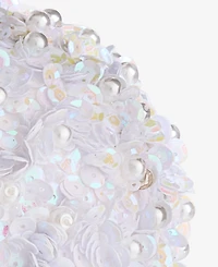 Holiday Lane Pastel Shine White Ball Ornament, Macy's Exclusive