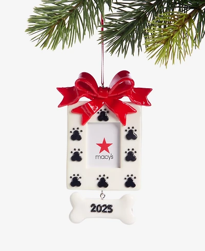 Holiday Lane Pets Dog Print Frame Ornament, Macy's Exclusive