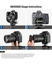 Neewer 86mm Nd100000 (16.5 Stop) Fixed Neutral Density ND Filter, Ultra Dark Multi Resistant Coated Hd Optical Glass and Slim Aluminum Frame for Celes