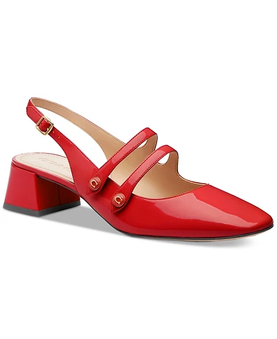 Coach Women's Winley Patent Leather Slip-On Pumps