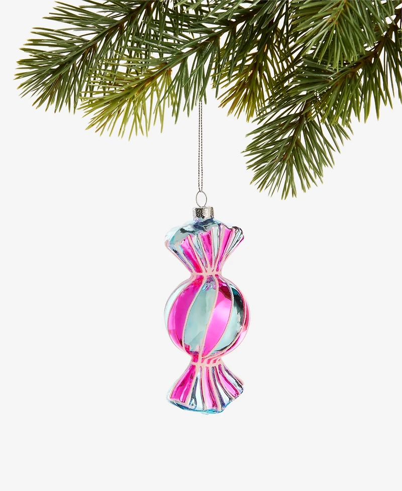 Holiday Lane Sugar Plum Glass Wrapped Candy Ornament, Macy's Exclusive