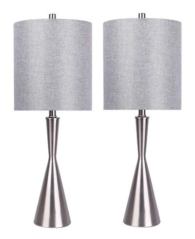 Lumisource 23" Metal Gemma Contemporary Table Lamp, Set of 2