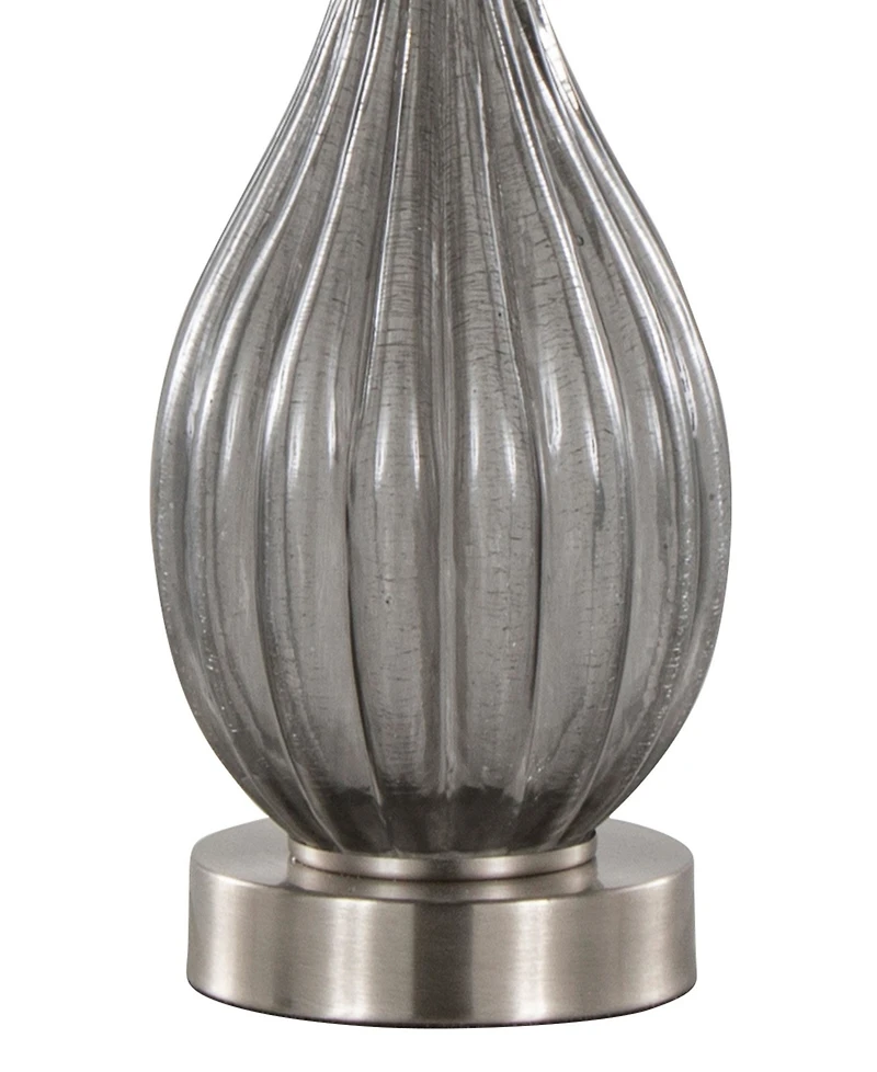 Lumisource 27" Glass Jenny Contemporary Table Lamp, Set of 2