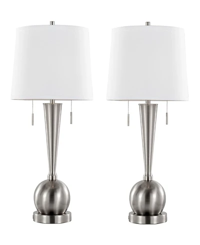 Lumisource 30.25" Metal Jules Contemporary Table Lamp, Set of 2