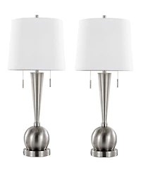 Lumisource 30.25" Metal Jules Contemporary Table Lamp, Set of 2