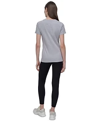 Dkny Sport Women's Cotton-Blend Rhinestone-Logo T-Shirt
