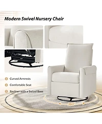 Lalia Swivel And Rocker Modern Recliner
