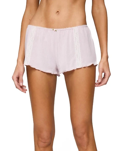 Edikted Women's Sephi Lacey Pointelle Shorts