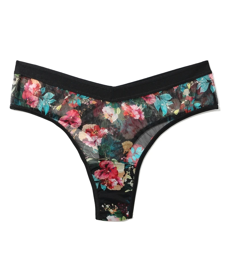 Hanky Panky Women's Mesh High Cut Thong
