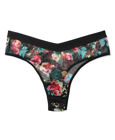 Hanky Panky Women's Mesh High Cut Thong
