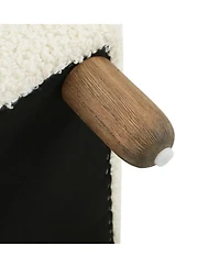 Modern Upholstered Ottoman Bench,Comfortable End-of-Bed Seat for Bedroom or Living Room-The Pop Home
