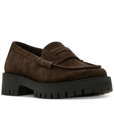 Steve Madden Women's Langsten Lug-Sole Tailored Loafers