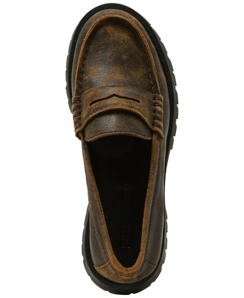 Steve Madden Women's Langsten Lug-Sole Tailored Loafers