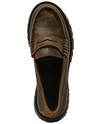 Steve Madden Women's Langsten Lug-Sole Tailored Loafers
