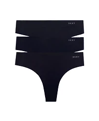 Dkny Women's Litewear Cut Anywear Thong Underwear 3 Pack