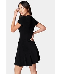 Bebe Women's Slinky T-Shirt Dress