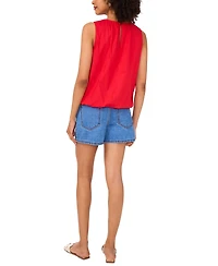 1.state Women's Cotton Sleeveless Bubble Top