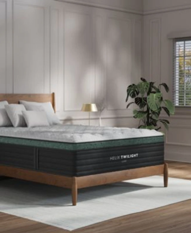 Brooklyn Bedding Helix Twilight Luxe Firm Euro Pillow Top Mattress In  A Box Collection