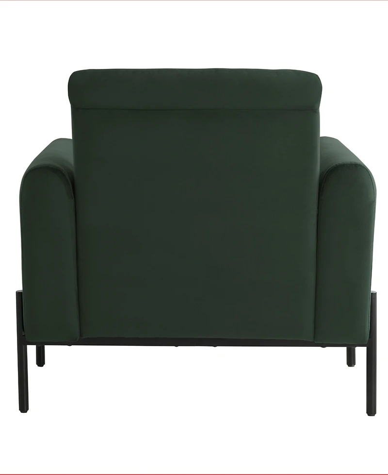 Lifestyle Solutions 35.3" Velvet Kyoto Accent Chair