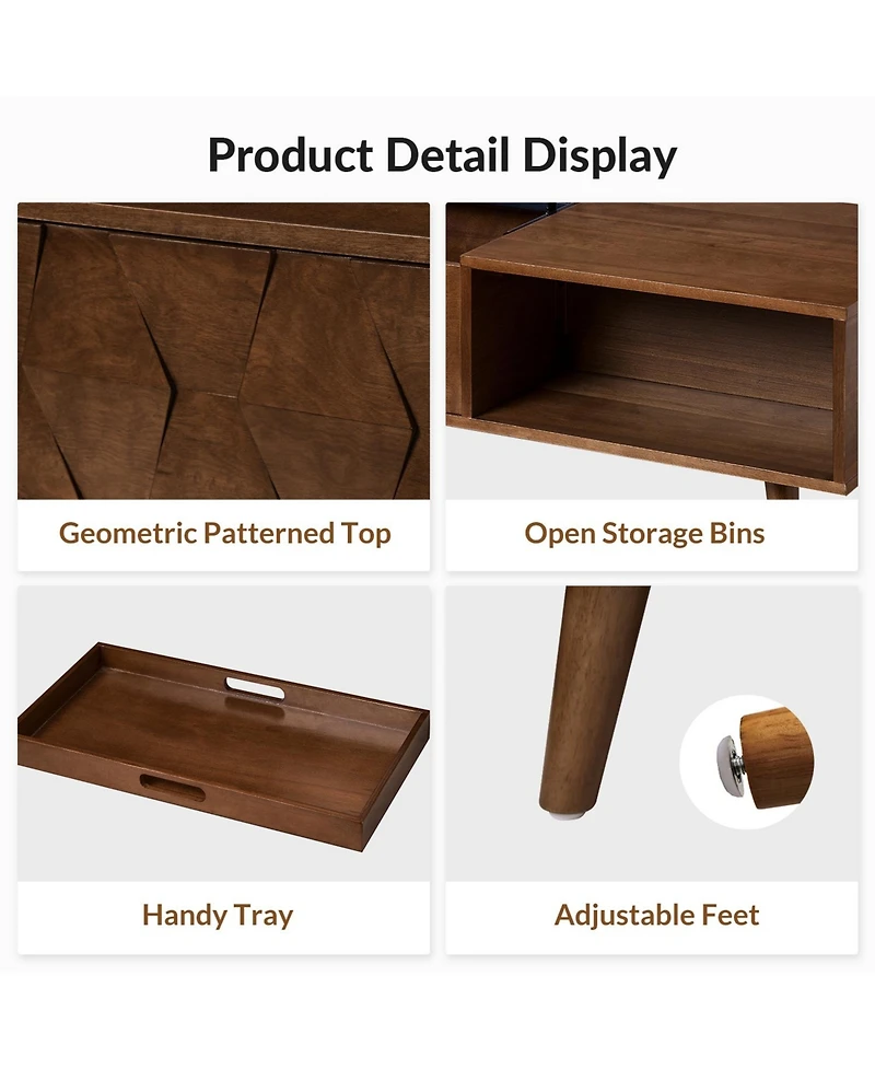 Epirus 4 Legs Coffee Table with Storage