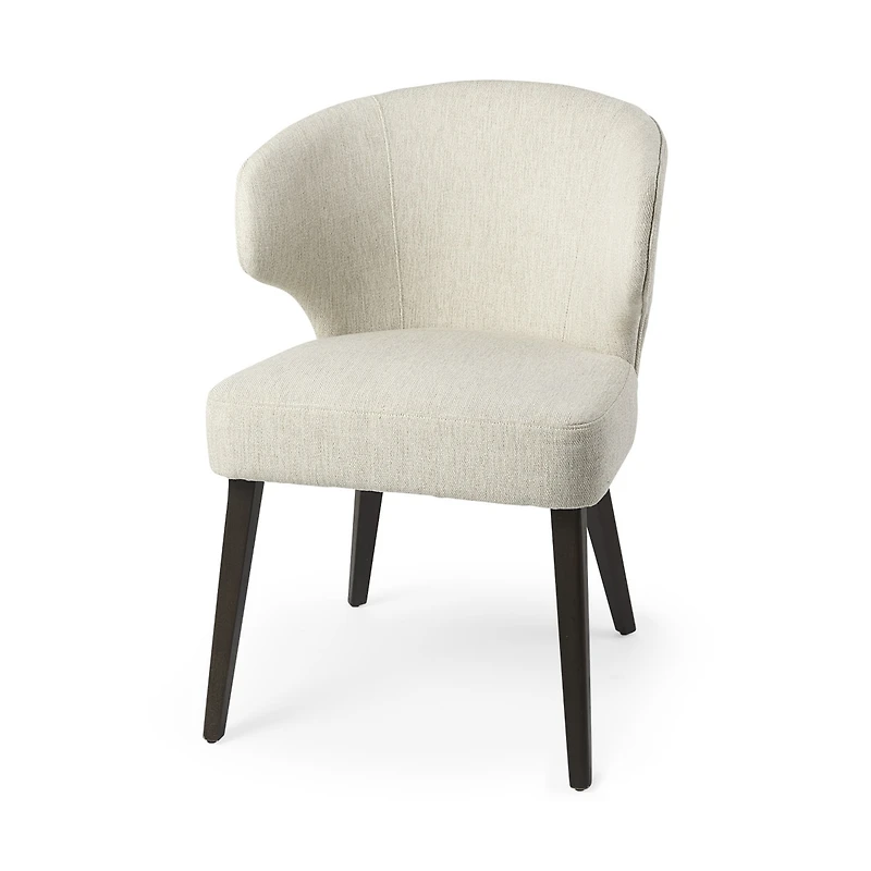Upholstered Wingback Side Chair for Dining Table or Accent Seating
