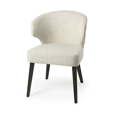 Upholstered Wingback Side Chair for Dining Table or Accent Seating