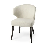Upholstered Wingback Side Chair for Dining Table or Accent Seating