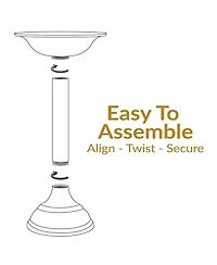 Backyard Beauty Cast Aluminum Metal Bird Bath