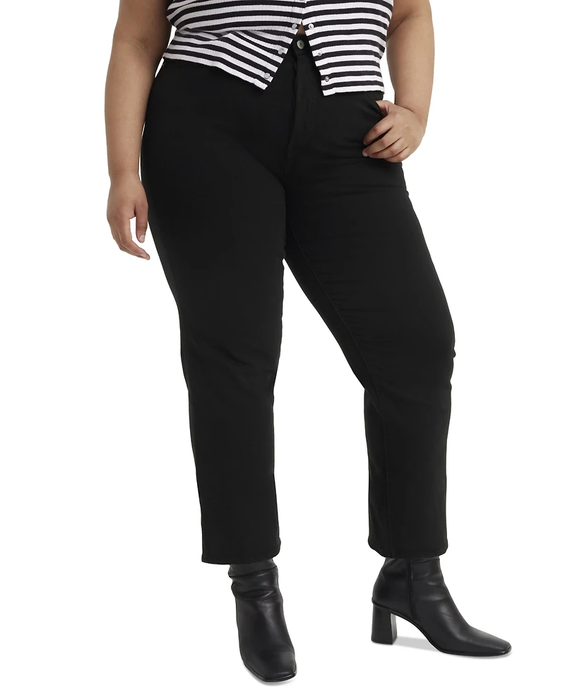 Levi's Plus Wedgie High-Rise Straight-Leg Jeans