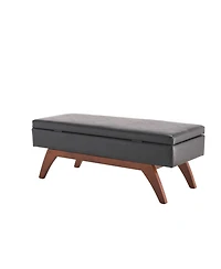 Streamdale Teddy wool fabric, solid wood feet for solid weighing, and bed end stool with storage function