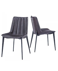 Set of 2 Modern Dining Chairs for Kitchen or Dining Room Seating