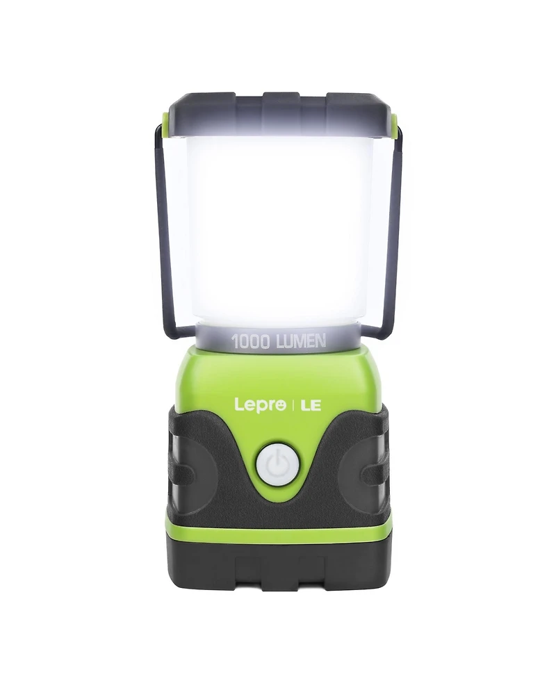 Lepro 1000LM Battery Powered Led Camping Lantern, Waterproof with 4 Light Modes,Not Rechargeable, Ideal for Camping, Emergency, Power Outages