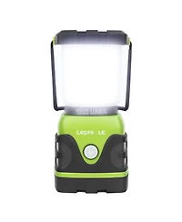 Lepro 1000LM Battery Powered Led Camping Lantern, Waterproof with 4 Light Modes,Not Rechargeable, Ideal for Camping, Emergency, Power Outages