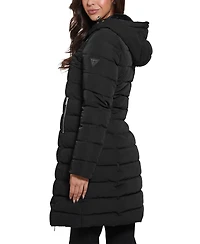 Guess Women's Hooded Faux-Fur-Lined Puffer Coat