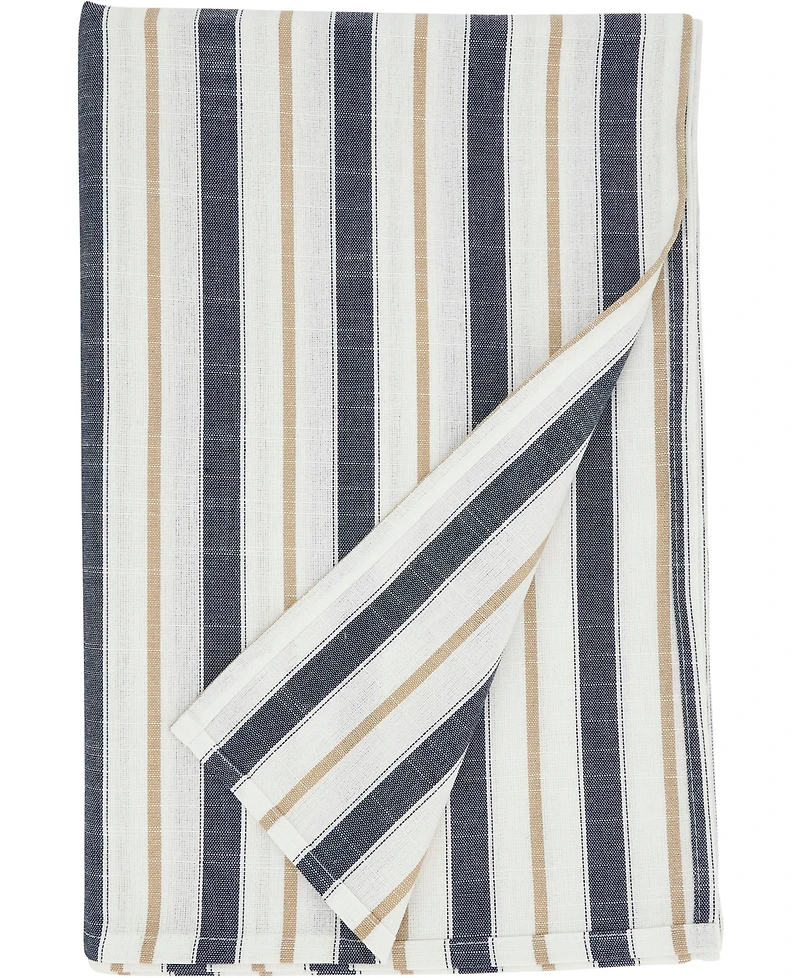 Saro Lifestyle Modern Striped Tablecloth, 70" x 70"