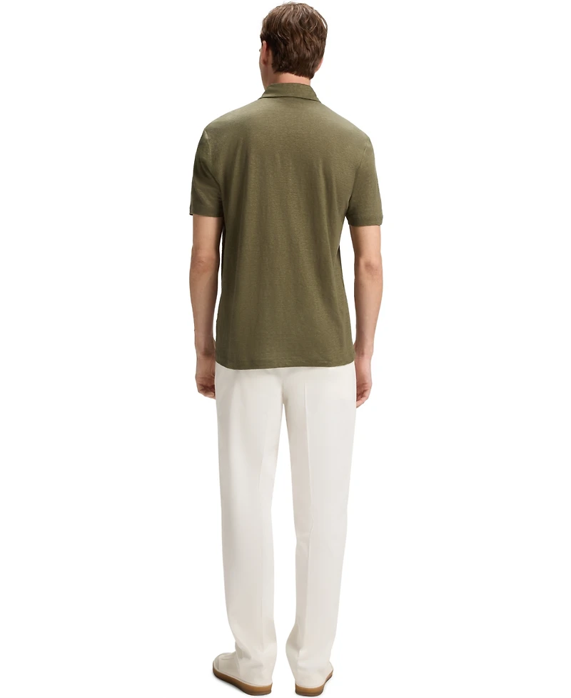 Hugo Boss Beckham x Men's Linen Regular-Fit Polo Shirt