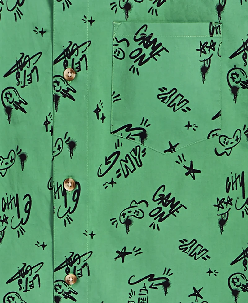 Epic Threads Little & Big Boys Printed Cotton Shirt, Exclusively at Macy's