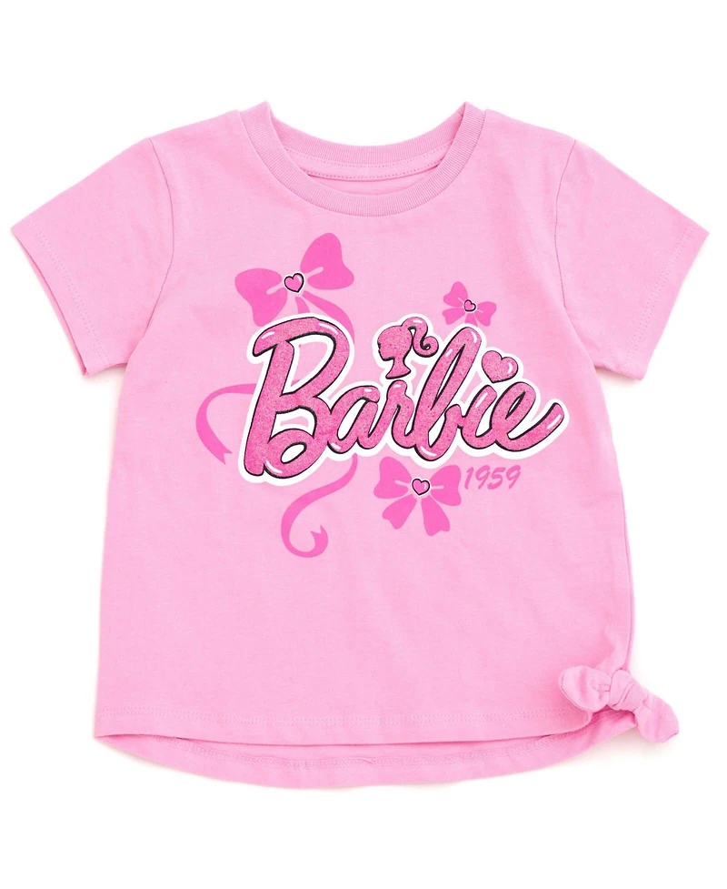 Barbie Toddler Girls Peplum T-Shirt and Shorts Outfit Set