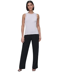 Dkny Petite Knit Sweater Tank Top