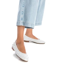 Carmela Leather Collection Women's Braided Flats By Xti