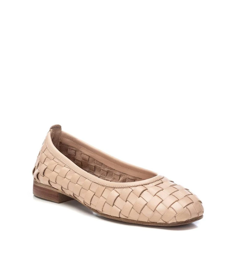 Carmela Leather Collection Women's Braided Flats By Xti