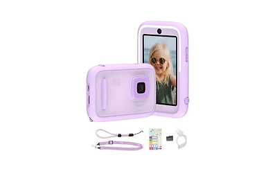 myFirst Camera 50 (Purple) New Ai Editor Camera for Kids, 20MP Photos 1080P Video, Front & Selfie Lens, Birthday Gifts for Boys & Girls Ages 4-15 Port