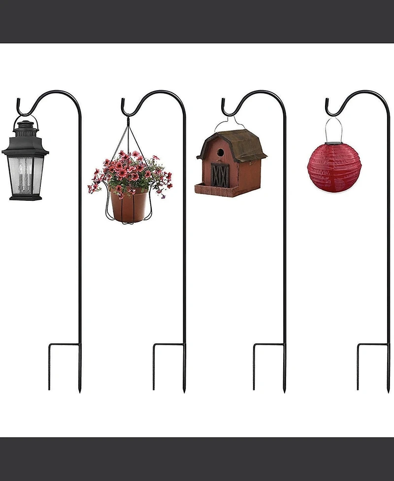 Sorbus Set of 10 Shepherds Hooks for Outdoor