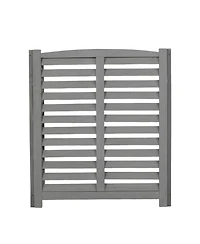 3-Panel Outdoor Ac Fence, 32"W x 38"H Wooden Privacy Screen