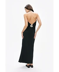 Nocturne Women's Maxi Dress with Back Accessory