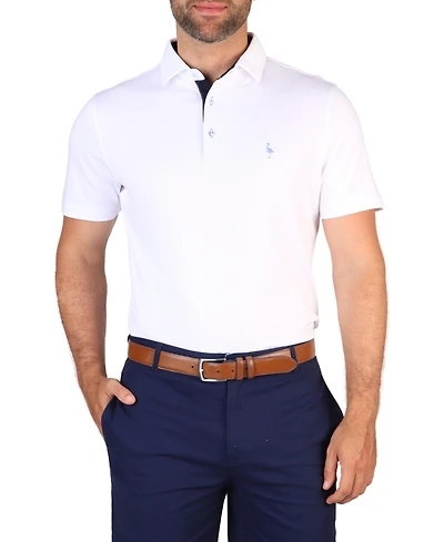 Tailorbyrd Big & Tall Solid Modal Polo w/Contrast Trim