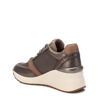 Carmela Leather Collection Women's Wedge Sneakers By Xti
