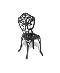 Streamdale Cast Aluminum Patio Dining Chair 2PCS With Black Frame
